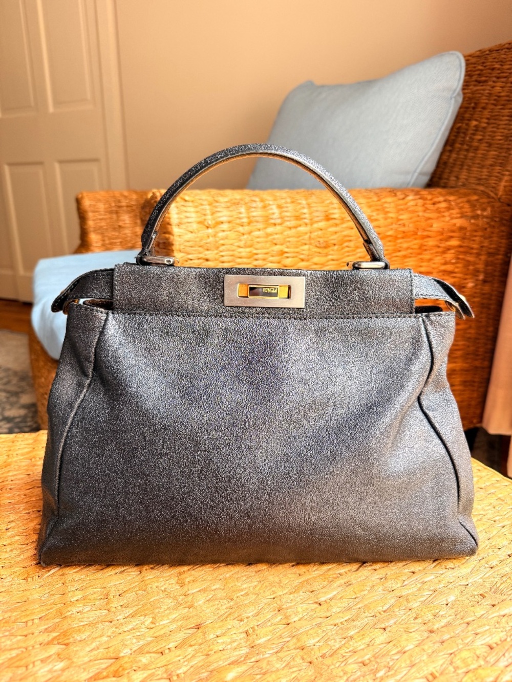 FENDI Capra Alabama Top Handle Bag